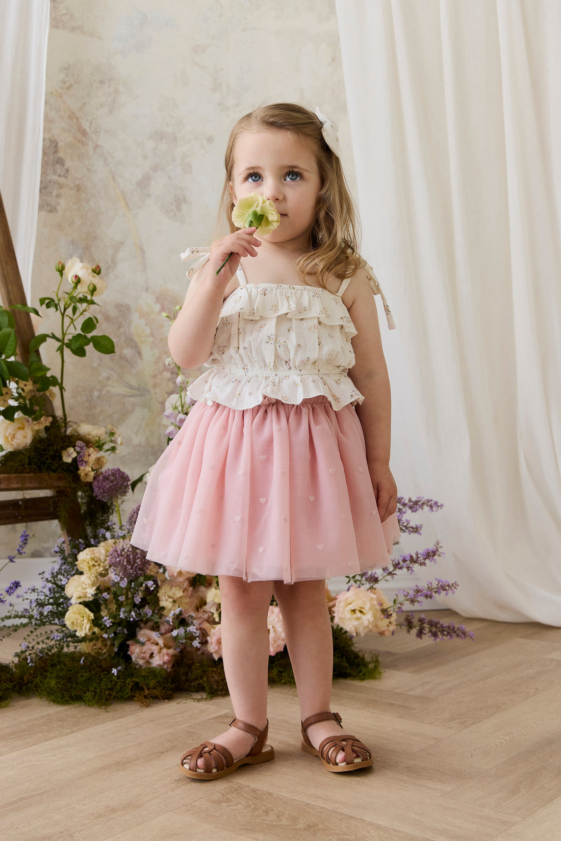 Organic Cotton Muslin Harriet Top - Ayla Whisper Childrens Top from Jamie Kay Australia