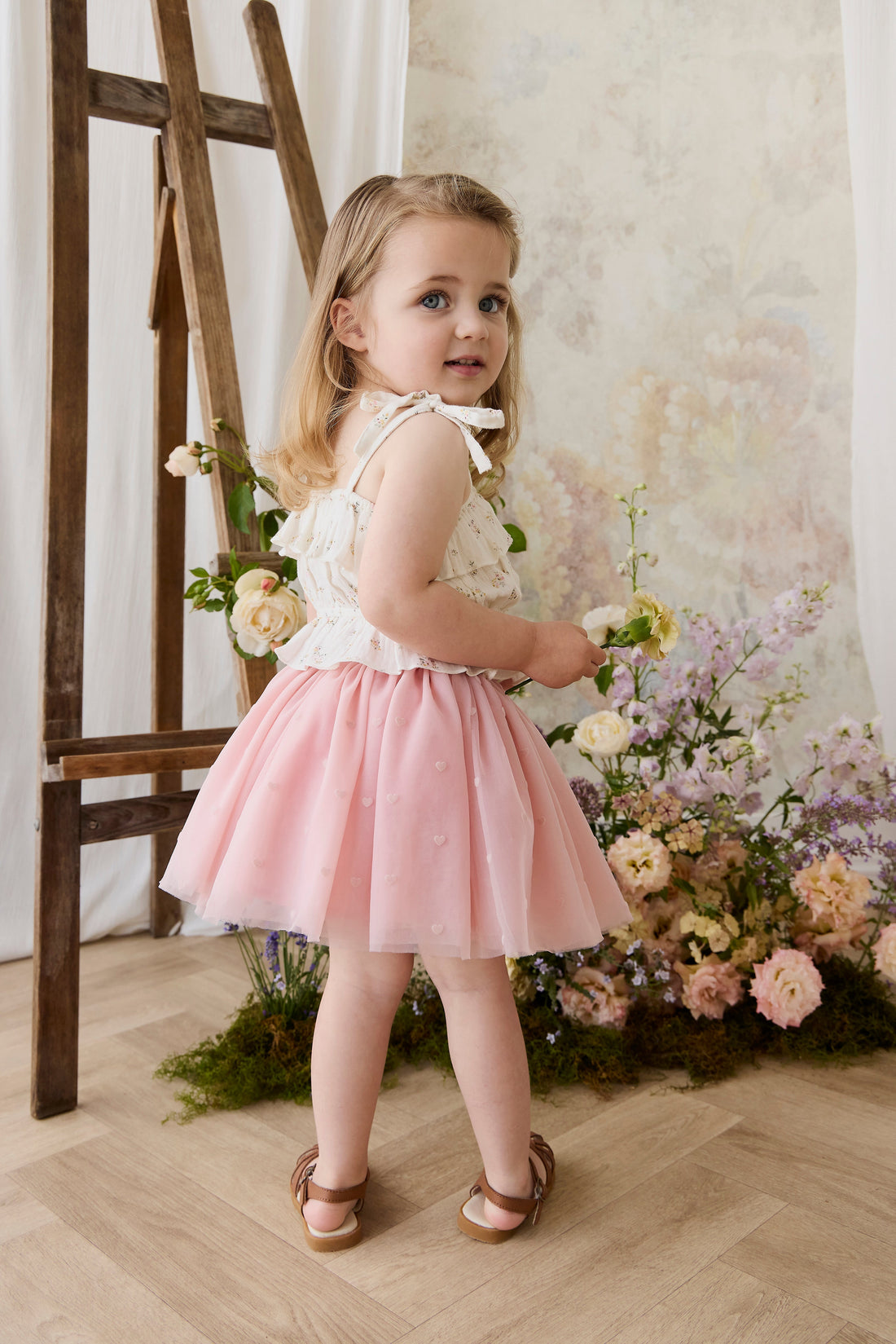 Organic Cotton Muslin Harriet Top - Ayla Whisper Childrens Top from Jamie Kay Australia