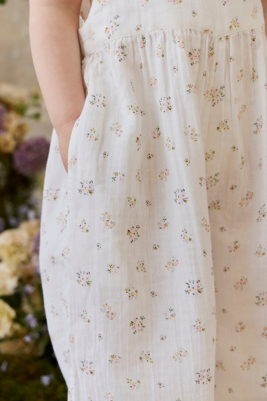 Organic Cotton Muslin Marceline Jumpsuit - Ayla Whisper Childrens Jumpsuit from Jamie Kay Australia