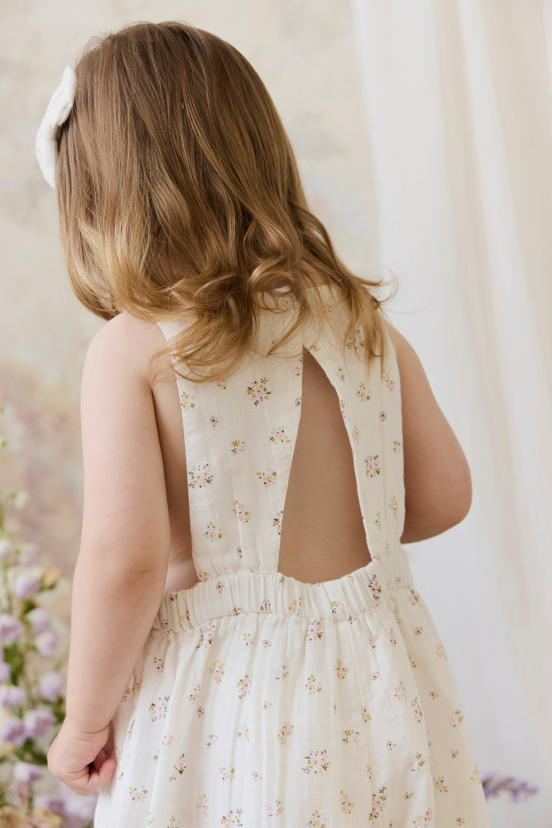 Organic Cotton Muslin Marceline Jumpsuit - Ayla Whisper Childrens Jumpsuit from Jamie Kay Australia