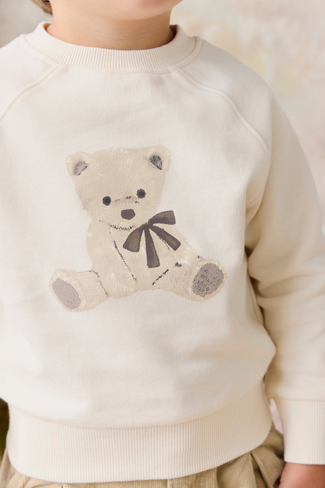 Organic Cotton Hayes Sweatshirt - Theo Teddy Cloud Childrens Top from Jamie Kay Australia