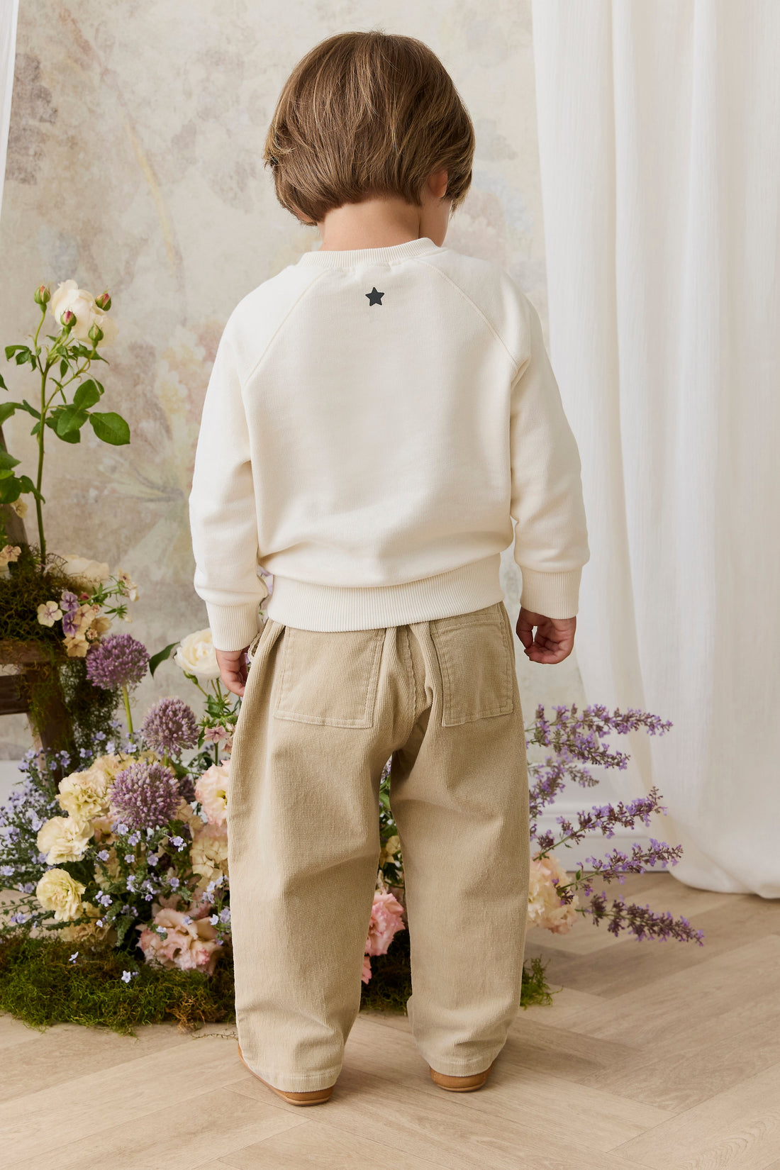 Organic Cotton Hayes Sweatshirt - Theo Teddy Cloud Childrens Top from Jamie Kay Australia