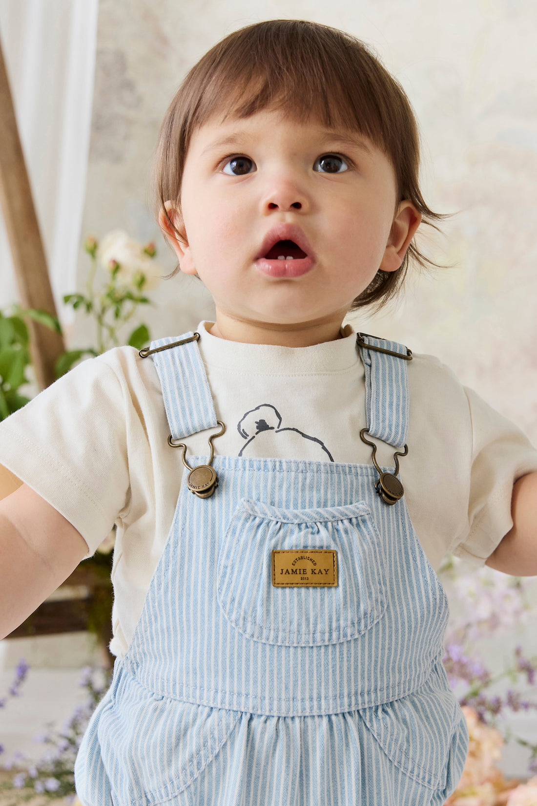 Denver Playsuit - Sunday Stripe Childrens Playsuit from Jamie Kay Australia