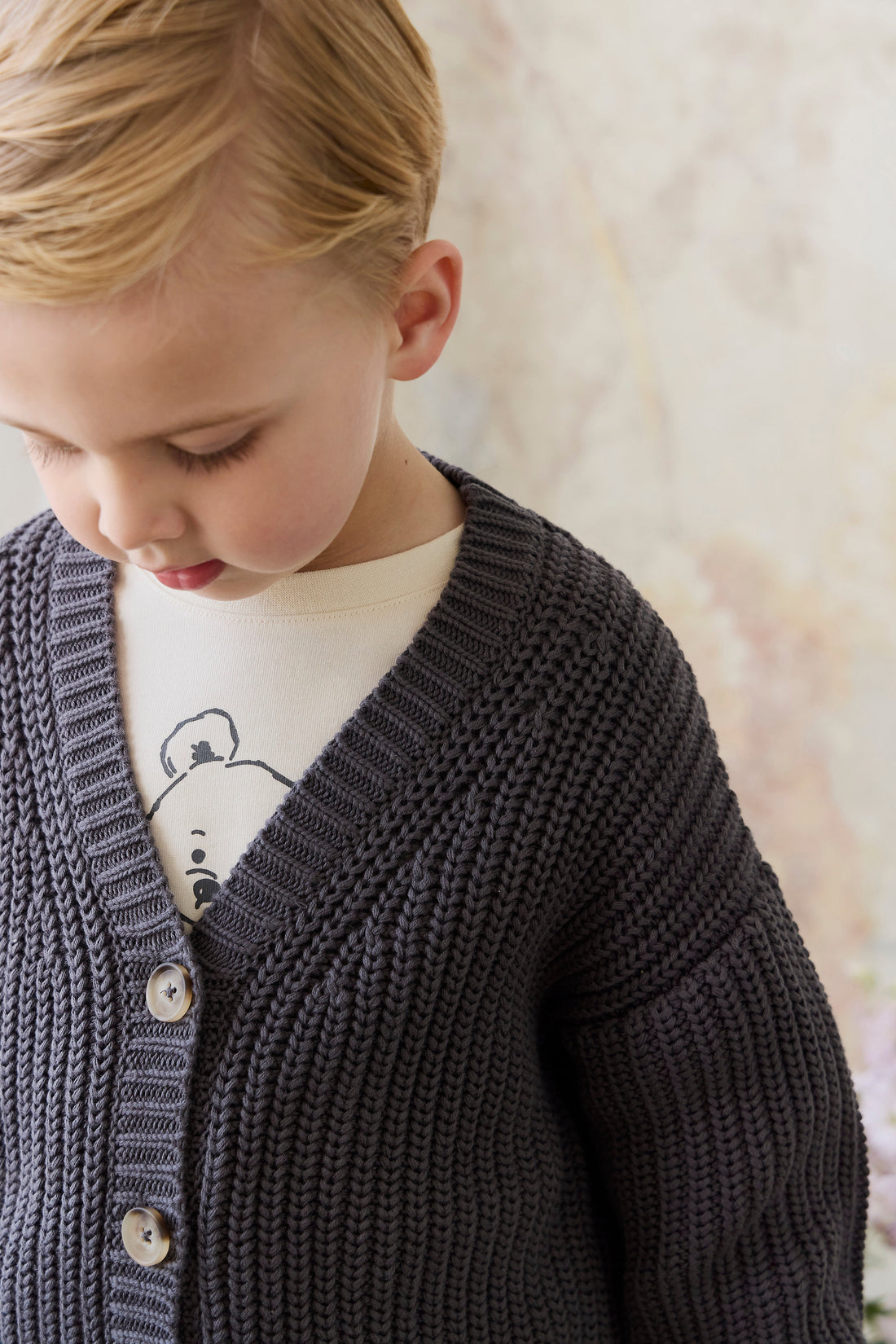 River Cardigan - Stormy Childrens Cardigan from Jamie Kay Australia
