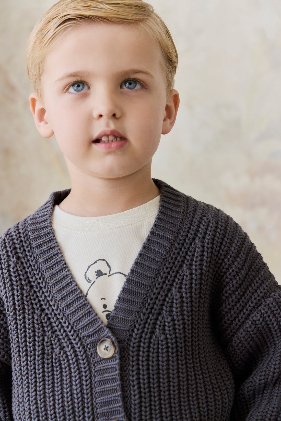 River Cardigan - Stormy Childrens Cardigan from Jamie Kay Australia