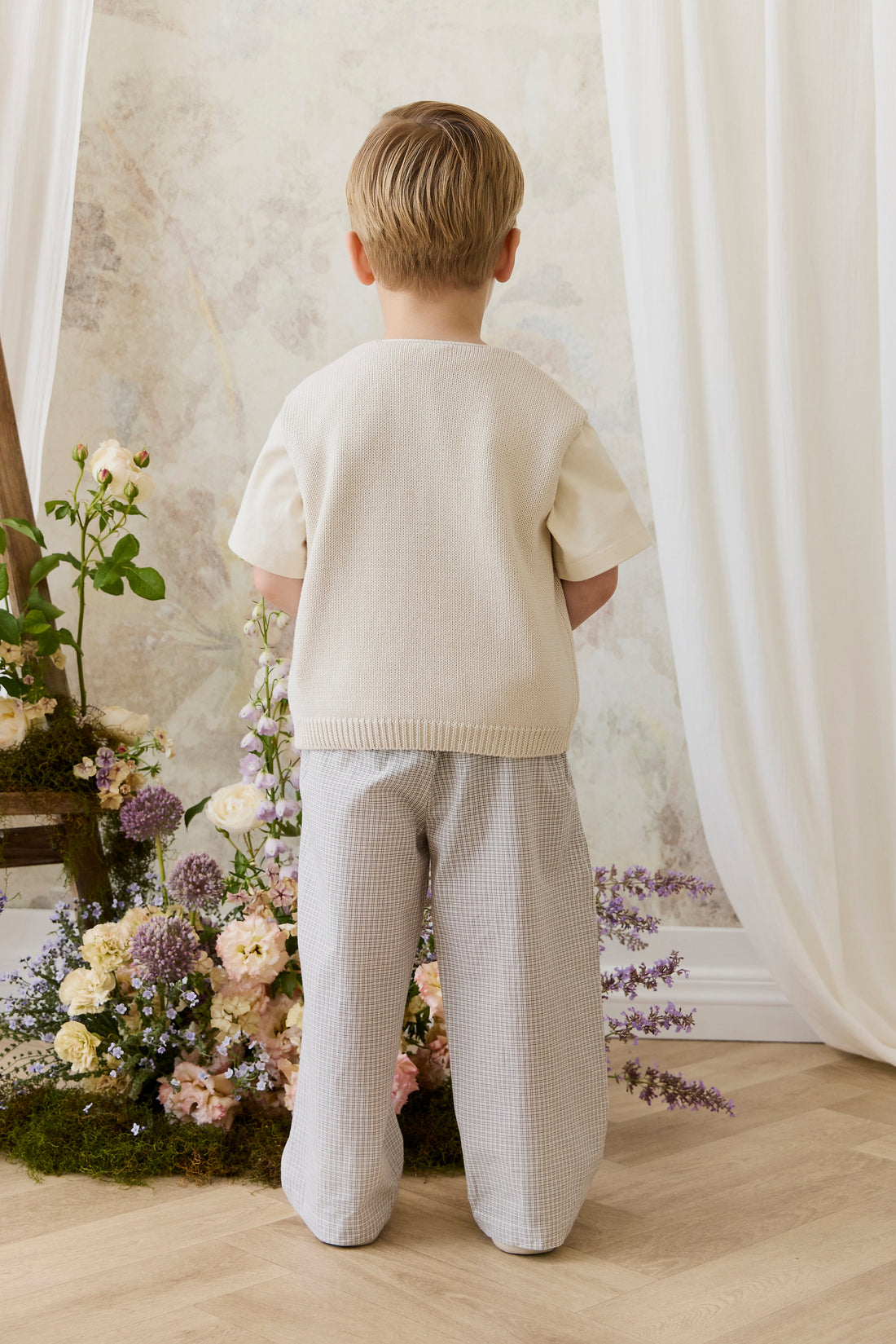 Flynn Vest - Vanilla Childrens Vest from Jamie Kay Australia