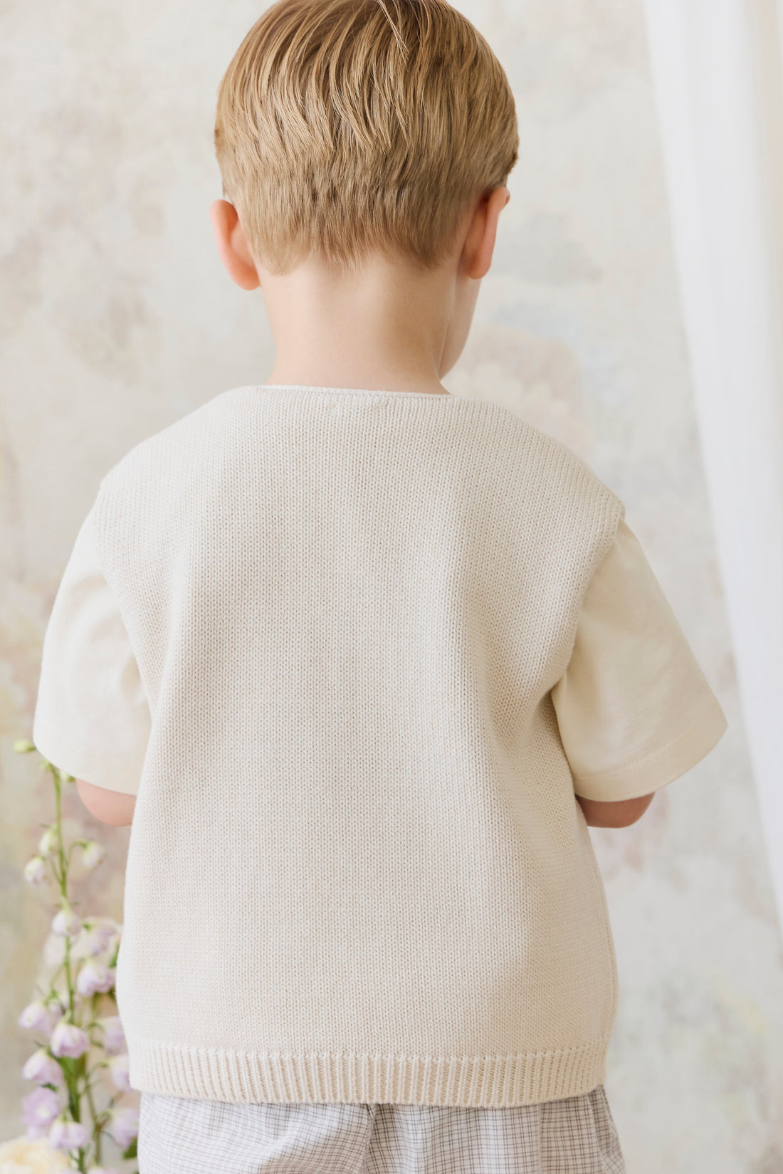 Flynn Vest - Vanilla Childrens Vest from Jamie Kay Australia