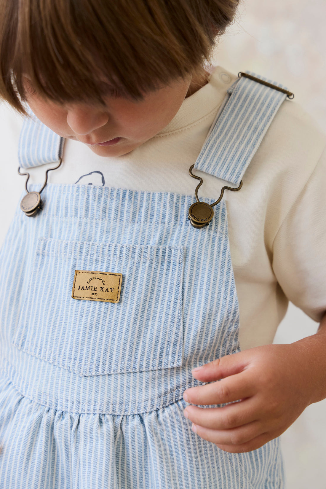 Cecil Overall - Sunday Stripe Childrens Overall from Jamie Kay Australia