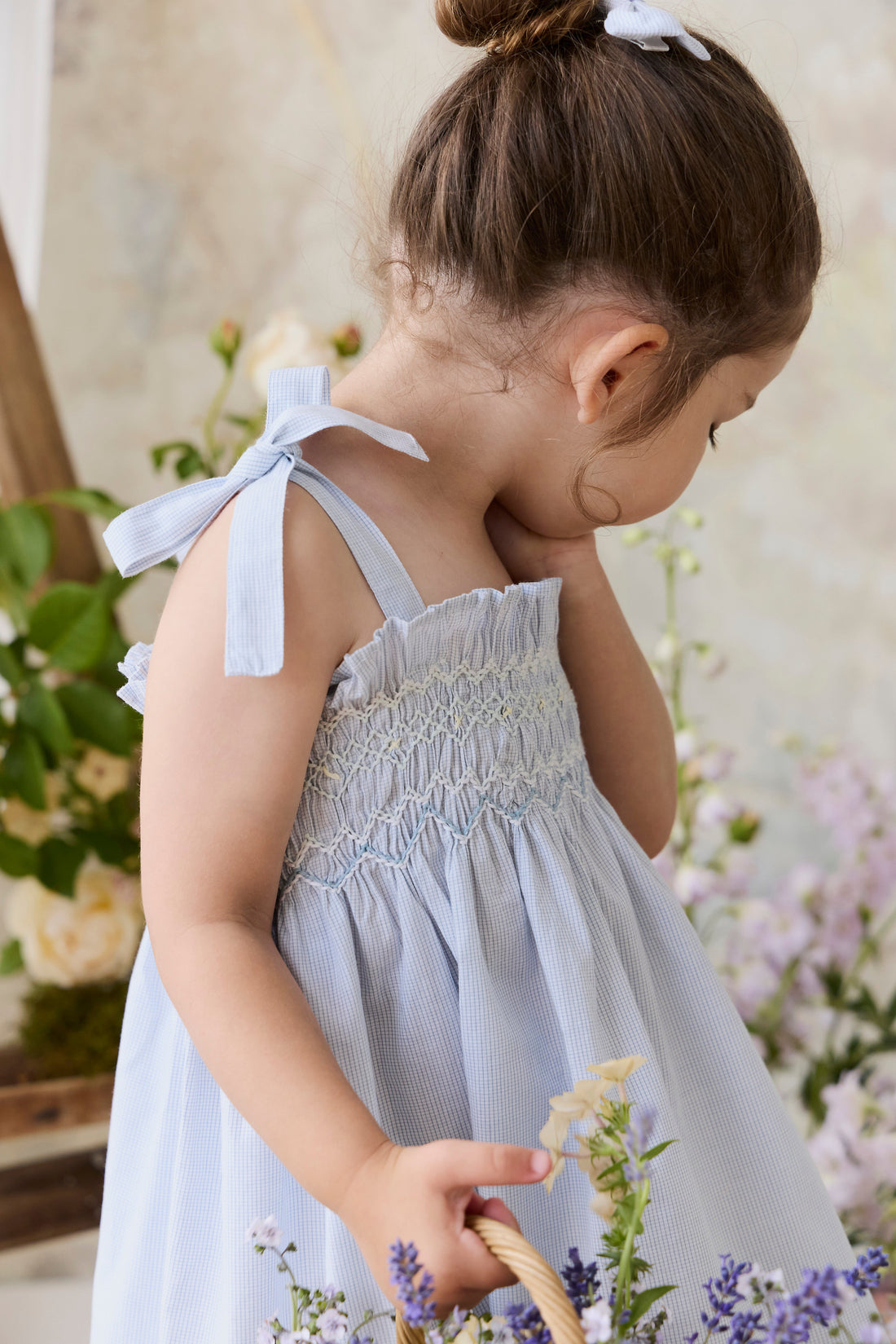 Organic Cotton Desiree Dress - Petite Check Childrens Dress from Jamie Kay Australia