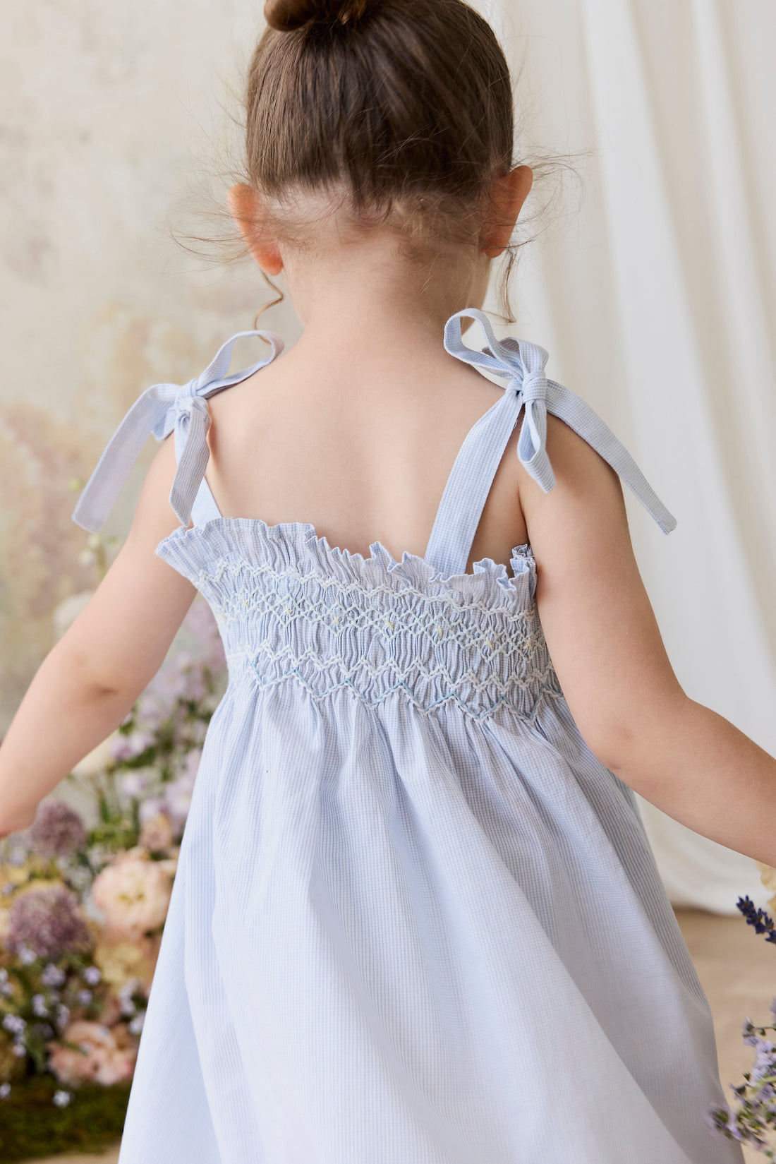 Organic Cotton Desiree Dress - Petite Check Childrens Dress from Jamie Kay Australia