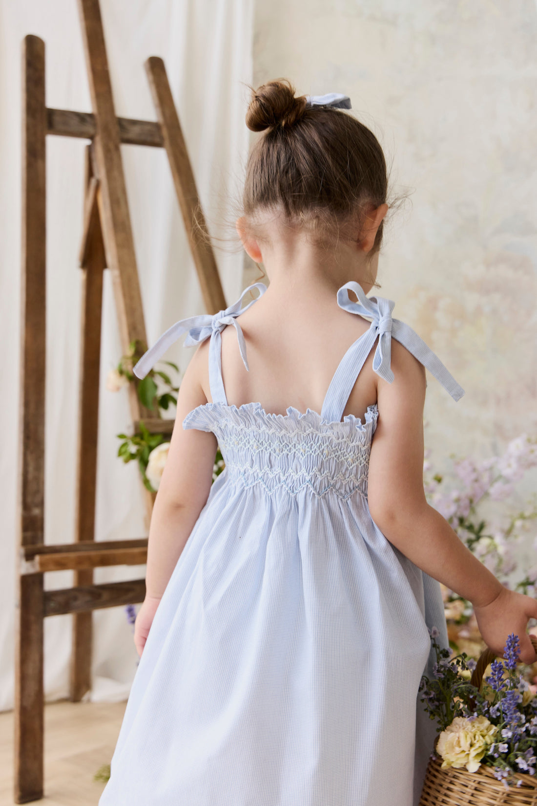 Organic Cotton Desiree Dress - Petite Check Childrens Dress from Jamie Kay Australia
