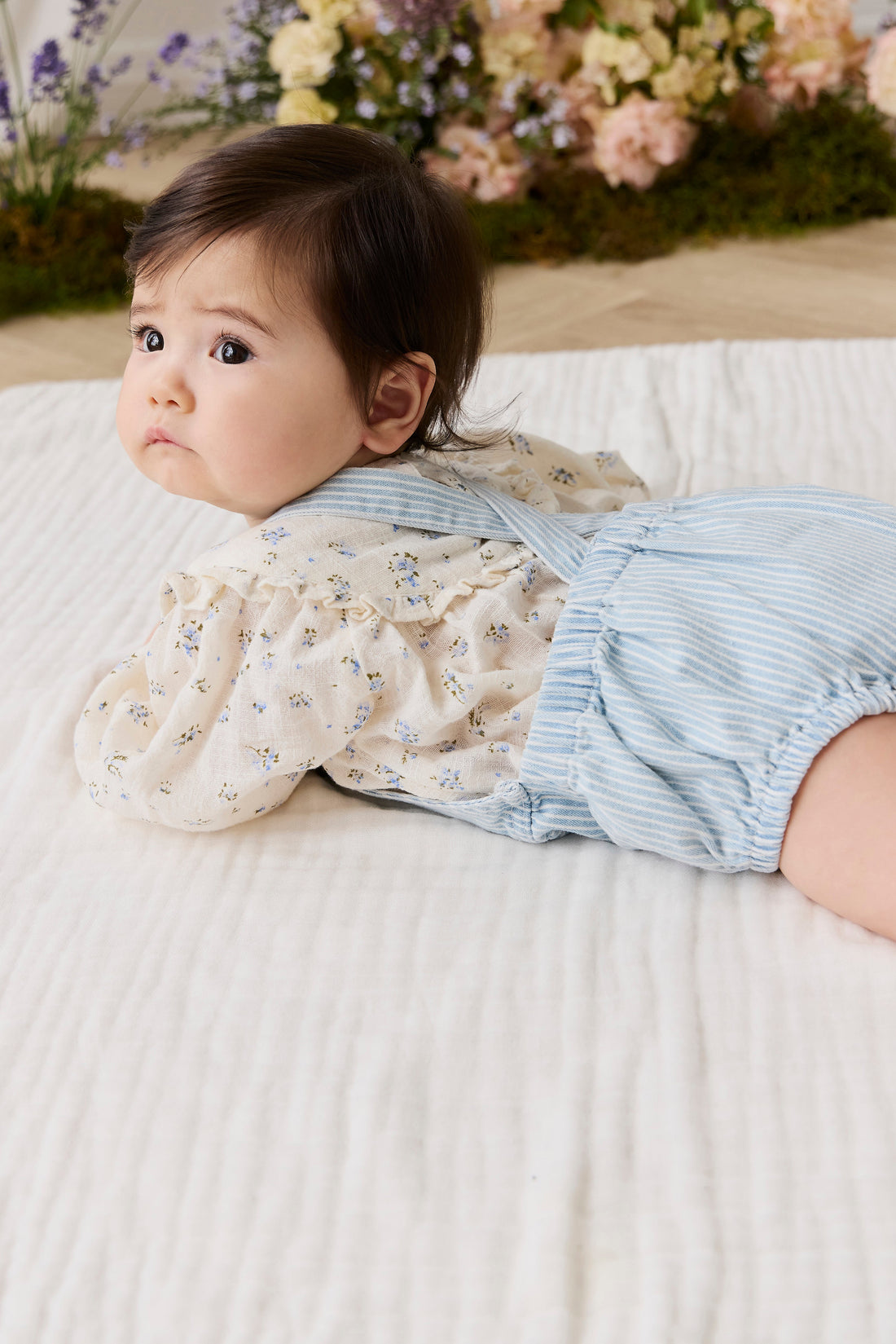 Denver Playsuit - Sunday Stripe Childrens Playsuit from Jamie Kay Australia