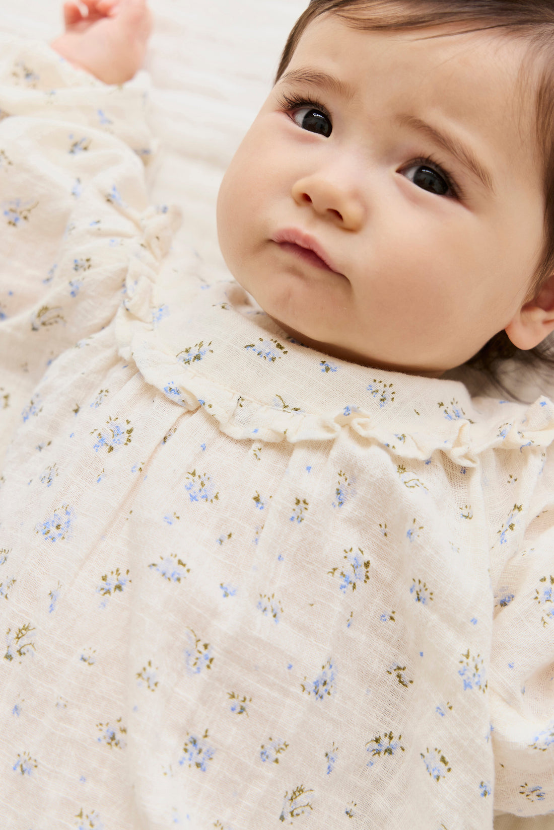 Organic Cotton Nathalie Blouse - Juniper Fields Blue Childrens Top from Jamie Kay Australia