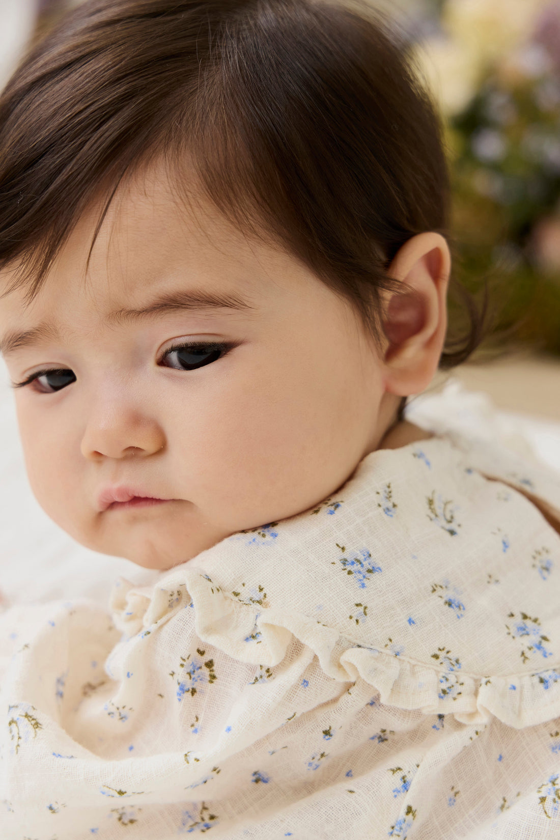 Organic Cotton Nathalie Blouse - Juniper Fields Blue Childrens Top from Jamie Kay Australia
