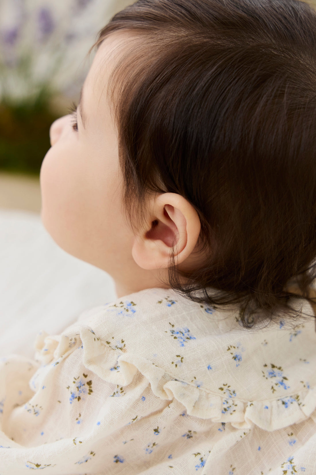 Organic Cotton Nathalie Blouse - Juniper Fields Blue Childrens Top from Jamie Kay Australia
