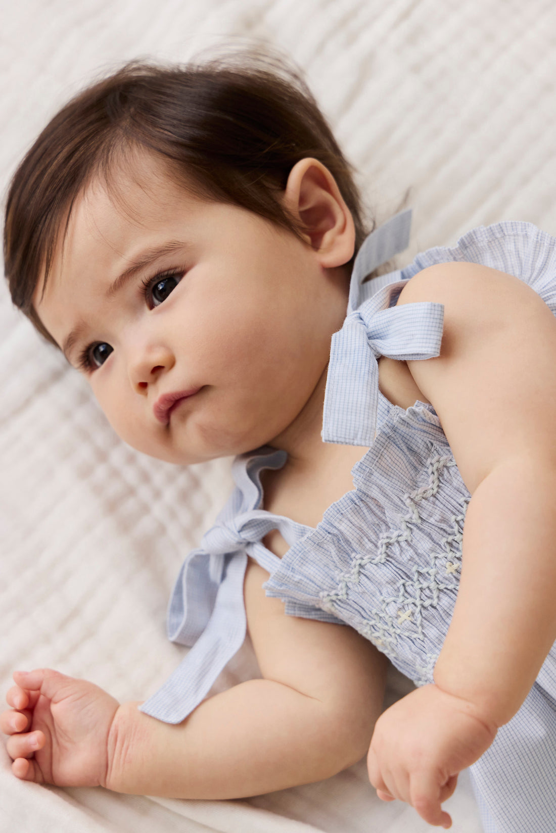 Organic Cotton Desiree Top - Petite Check Childrens Top from Jamie Kay Australia