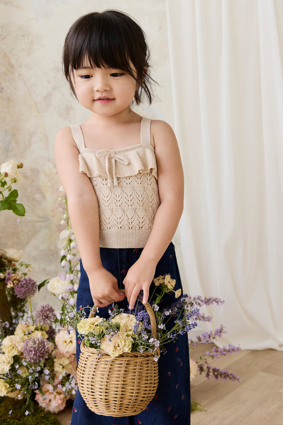 Melanie Top - Light Oatmeal Marle Childrens Top from Jamie Kay Australia