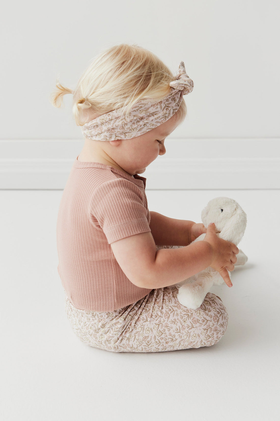 Organic Cotton Headband - Ariella Mauve Childrens Headband from Jamie Kay Australia