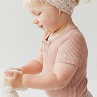 Organic Cotton Headband - Ariella Mauve Childrens Headband from Jamie Kay Australia