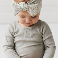 Organic Cotton Headband - Rosalie Fields Smoke Childrens Headband from Jamie Kay Australia