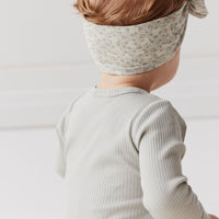 Organic Cotton Headband - Rosalie Fields Smoke Childrens Headband from Jamie Kay Australia