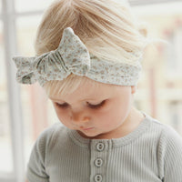 Organic Cotton Headband - Rosalie Fields Smoke Childrens Headband from Jamie Kay Australia