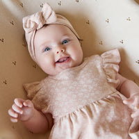 Organic Cotton Headband - Rosalie Field Rose Childrens Headband from Jamie Kay Australia