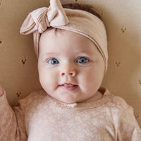 Organic Cotton Headband - Rosalie Field Rose Childrens Headband from Jamie Kay Australia