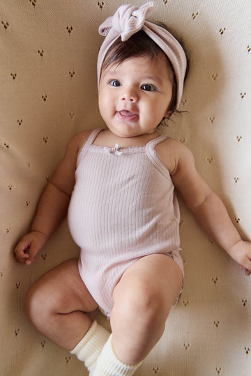 Organic Cotton Modal Singlet Bodysuit - Violet Tint Childrens Bodysuit from Jamie Kay Australia