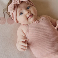 Organic Cotton Modal Singlet Bodysuit - Peony Marle Childrens Bodysuit from Jamie Kay Australia