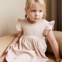 Organic Cotton Ada Dress - Rosalie Field Rose Childrens Dress from Jamie Kay Australia