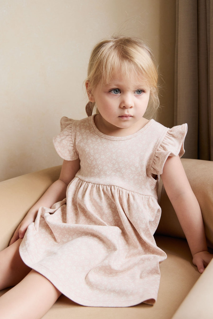 Organic Cotton Ada Dress - Rosalie Field Rose Childrens Dress from Jamie Kay Australia