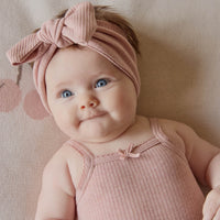 Organic Cotton Modal Lilian Headband - Peony Marle Childrens Headband from Jamie Kay Australia