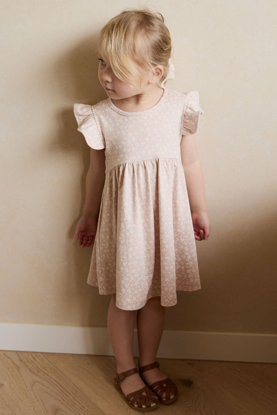 Organic Cotton Ada Dress - Rosalie Field Rose Childrens Dress from Jamie Kay Australia