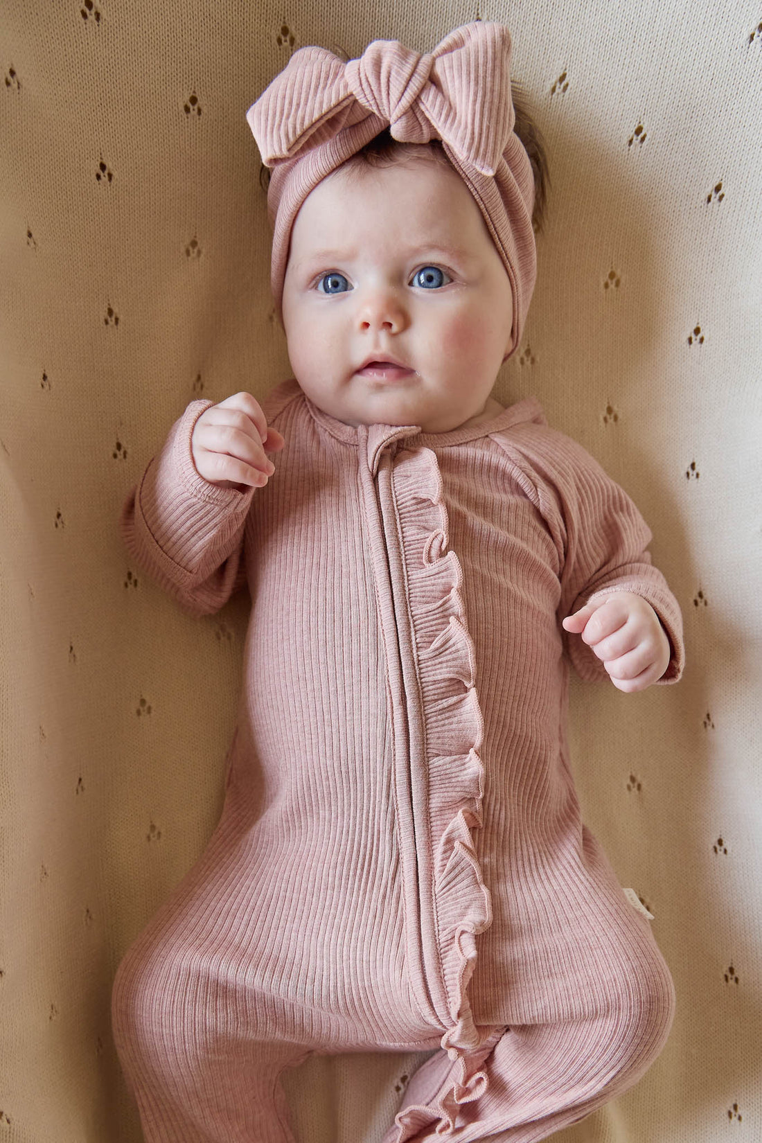 Organic Cotton Modal Melanie Onepiece - Peony Marle Childrens Onepiece from Jamie Kay Australia