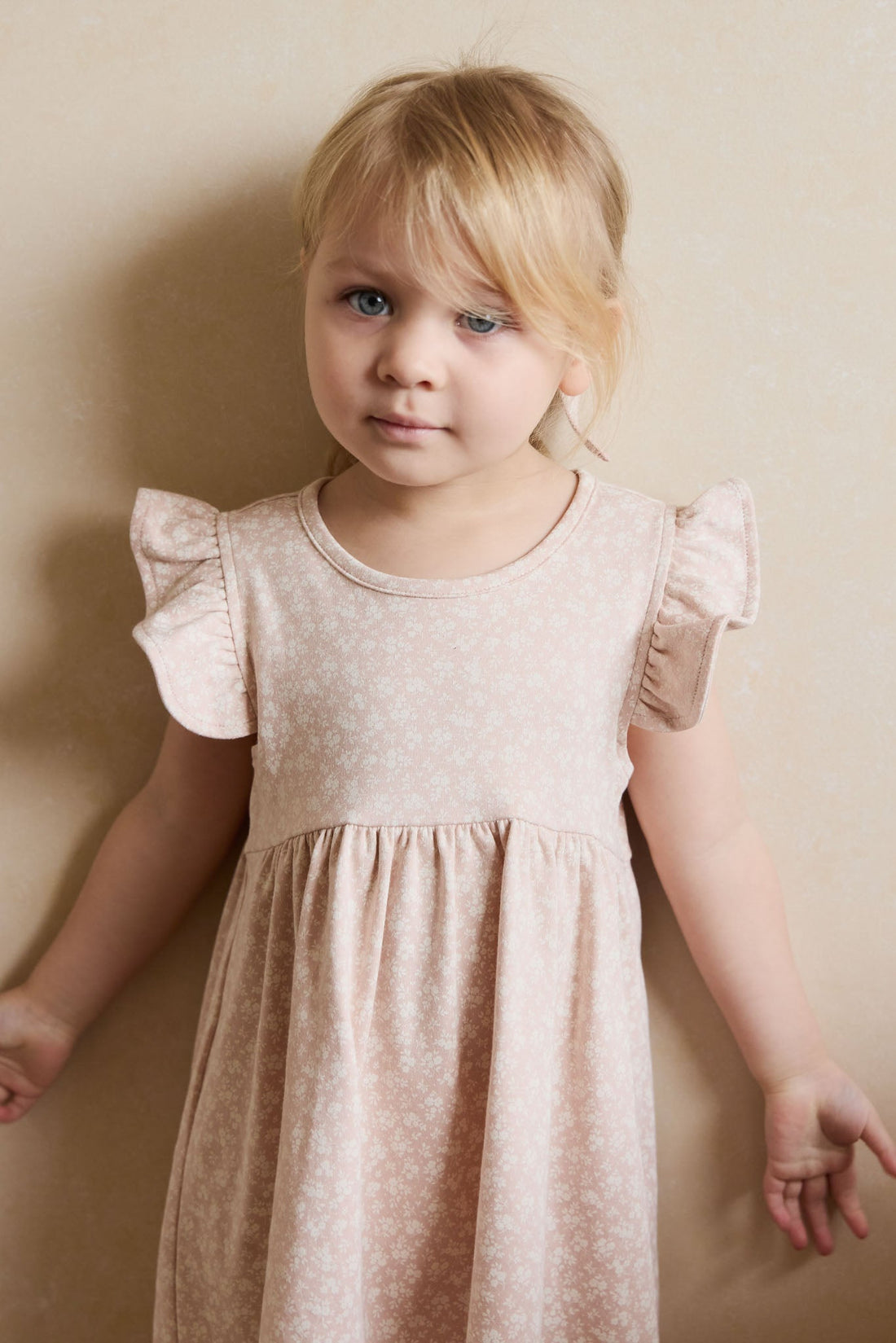 Organic Cotton Ada Dress - Rosalie Field Rose Childrens Dress from Jamie Kay Australia