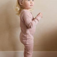 Organic Cotton Modal Everyday Legging - Peony Marle Childrens Legging from Jamie Kay Australia