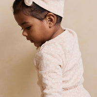 Organic Cotton Headband - Rosalie Field Rose Childrens Headband from Jamie Kay Australia