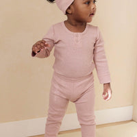 Organic Cotton Modal Everyday Legging - Peony Marle Childrens Legging from Jamie Kay Australia