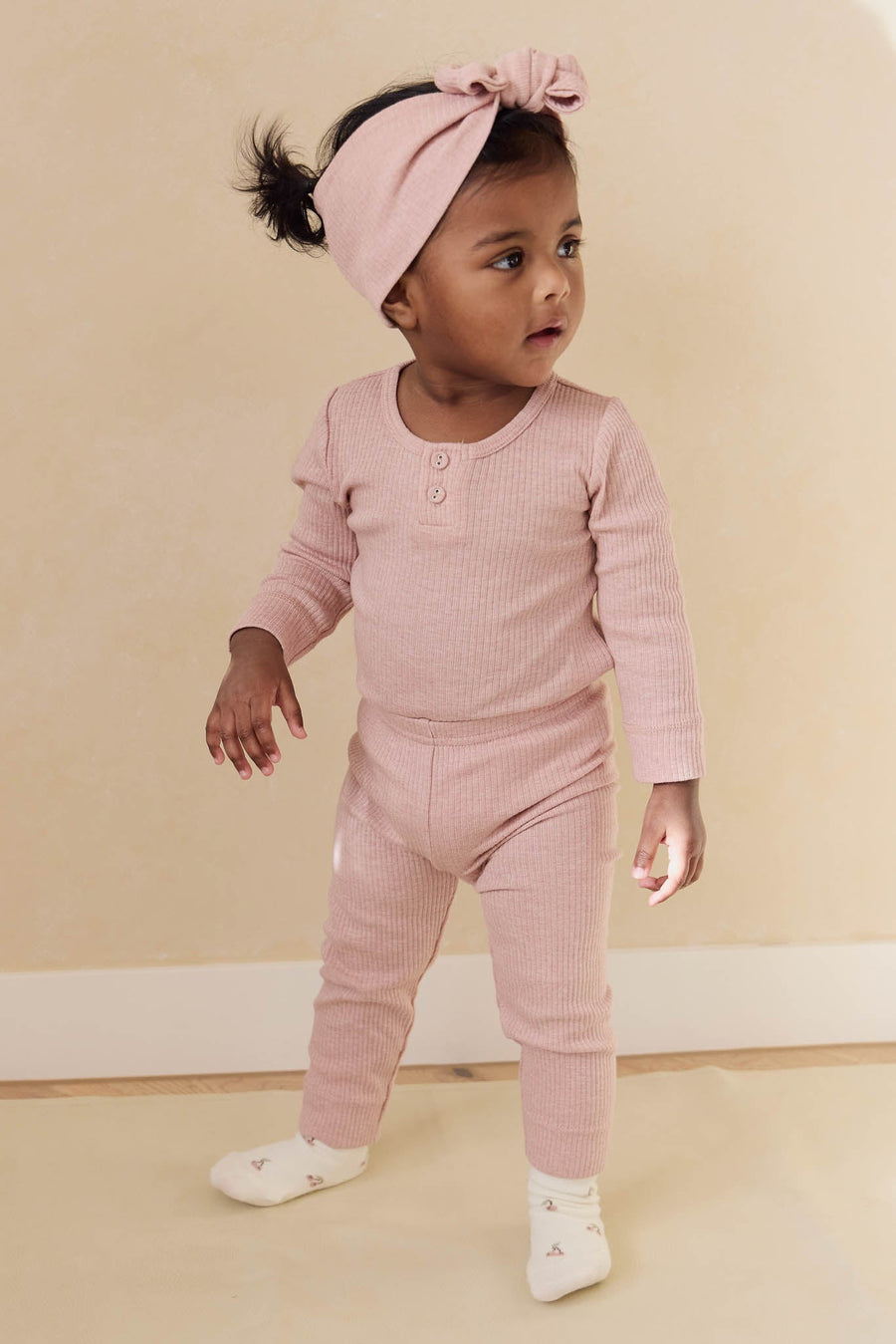 Organic Cotton Modal Everyday Legging - Peony Marle Childrens Legging from Jamie Kay Australia