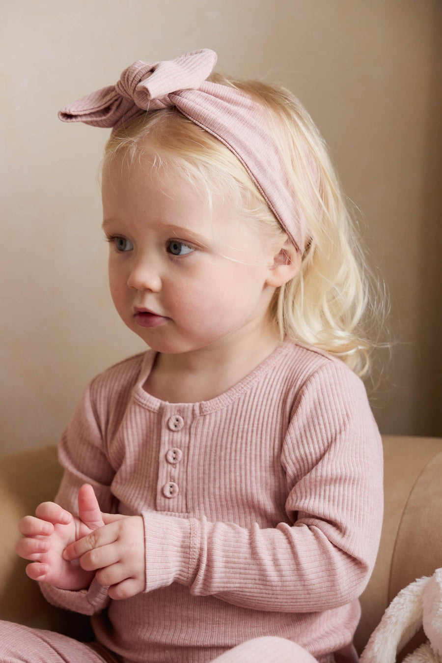 Organic Cotton Modal Lilian Headband - Peony Marle Childrens Headband from Jamie Kay Australia