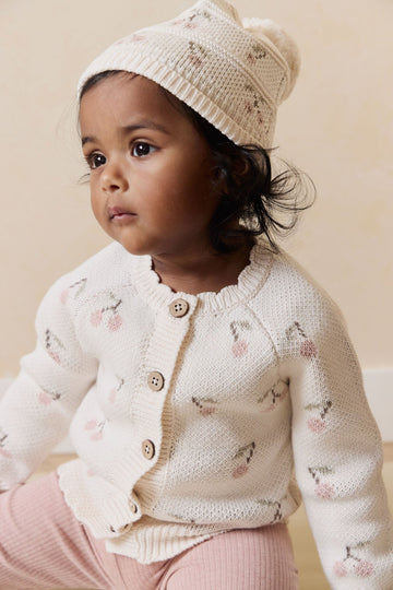 Delilah Cardigan - Cherry Love Blush Childrens Cardigan from Jamie Kay Australia