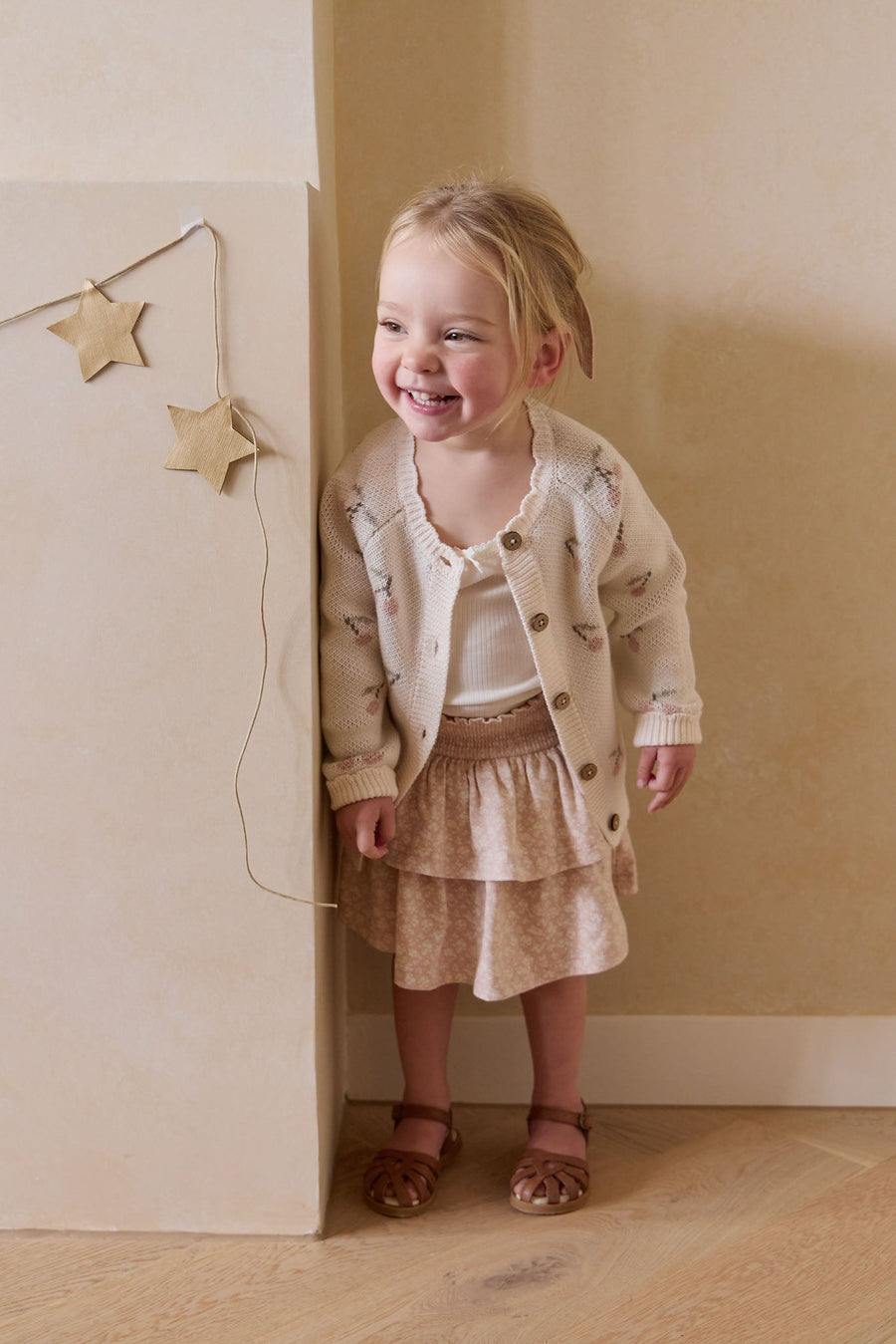 Delilah Cardigan - Cherry Love Blush Childrens Cardigan from Jamie Kay Australia