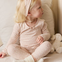 Organic Cotton Everyday Legging - Rosalie Field Rose Childrens Legging from Jamie Kay Australia