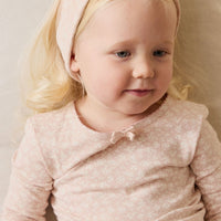 Organic Cotton Long Sleeve Top - Rosalie Field Rose Childrens Top from Jamie Kay Australia