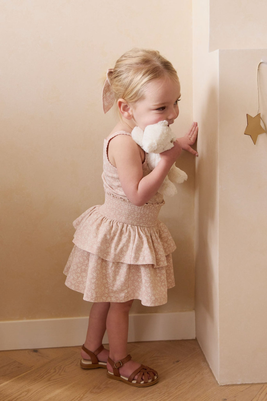 Organic Cotton Ruby Skirt - Rosalie Field Rose Childrens Dress from Jamie Kay Australia