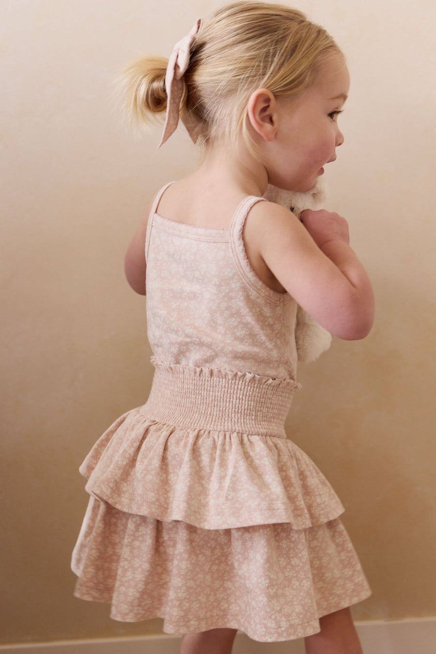 Organic Cotton Ruby Skirt - Rosalie Field Rose Childrens Dress from Jamie Kay Australia