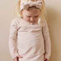 Organic Cotton Long Sleeve Top - Rosalie Field Rose Childrens Top from Jamie Kay Australia