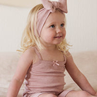 Organic Cotton Modal Elisa Short - Peony Marle Childrens Short from Jamie Kay Australia