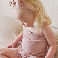 Organic Cotton Modal Singlet - Peony Marle Childrens Singlet from Jamie Kay Australia